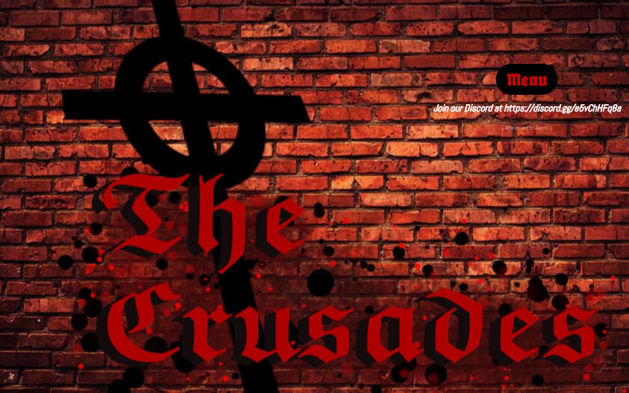 Carrd profile picture for @crusades